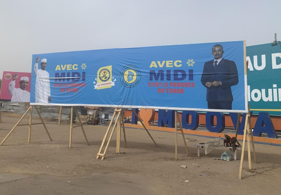 Wahlplakat im Tschad
